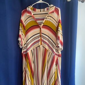 Torrid Multicolor Striped Maxi Dress